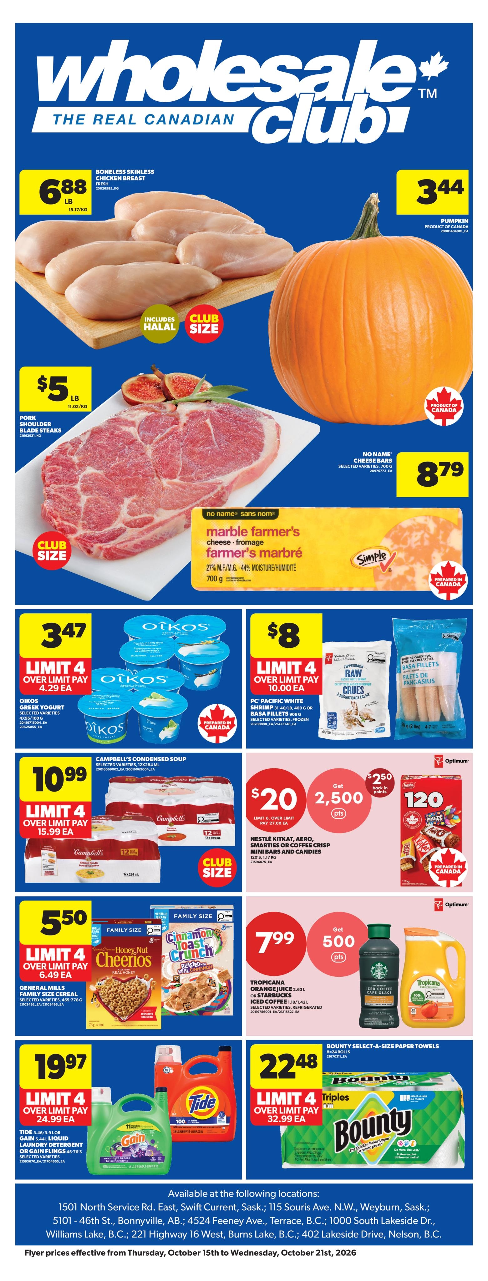 Wholesale Club and Club Entrepôt flyer page 1