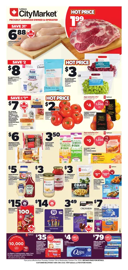 Loblaws Weekly Flyer - Valid Thursday, October 15- Wednesday, October 21