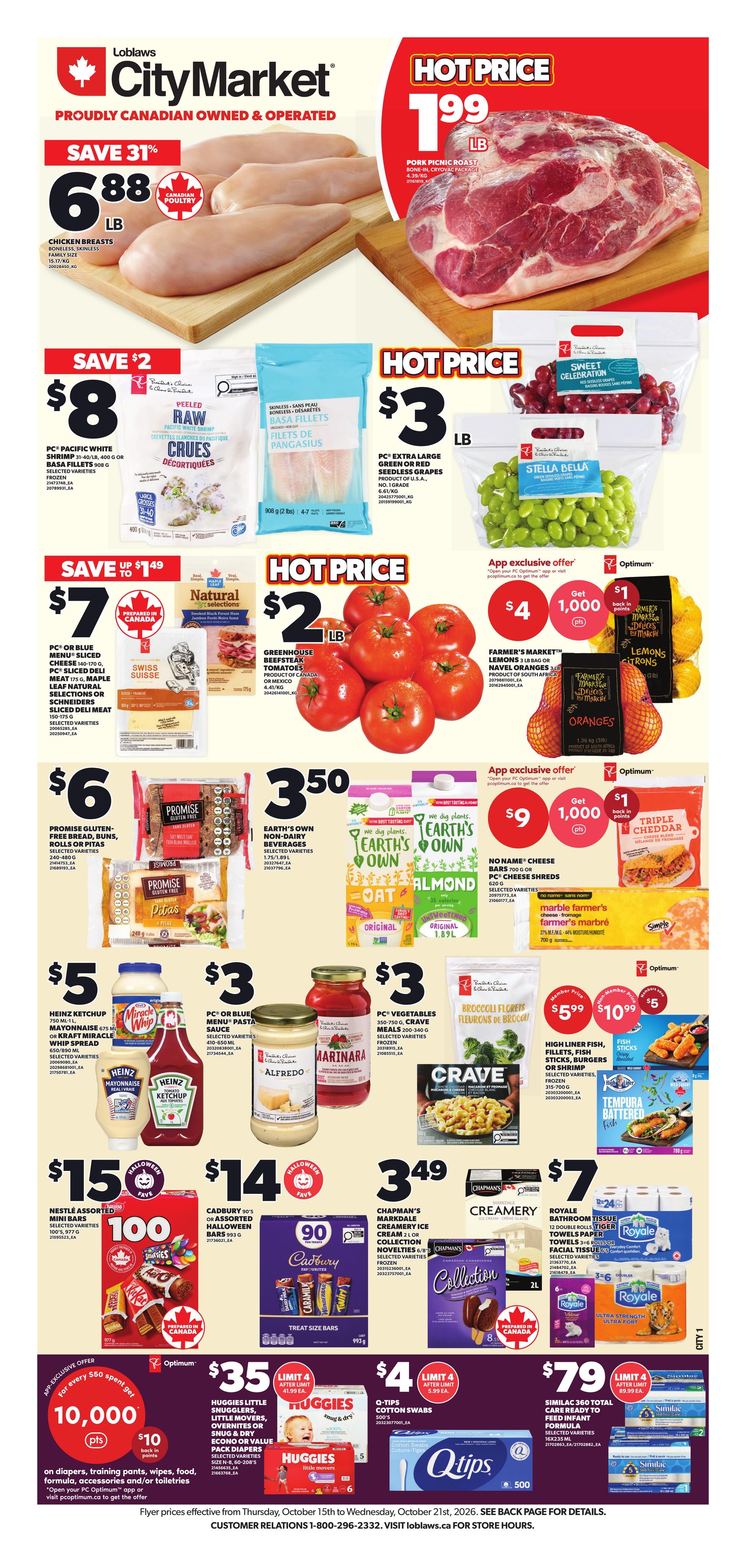 Loblaws flyer page 1