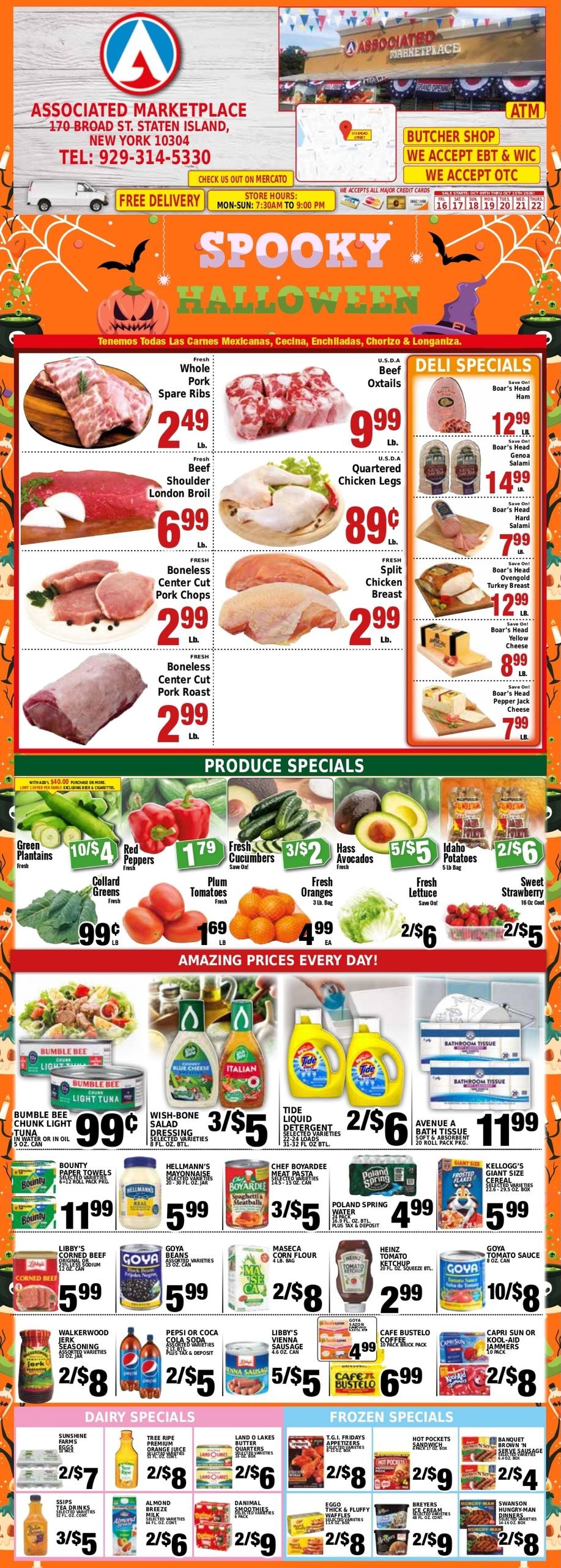 Associated Supermarkets weekly ad page 1