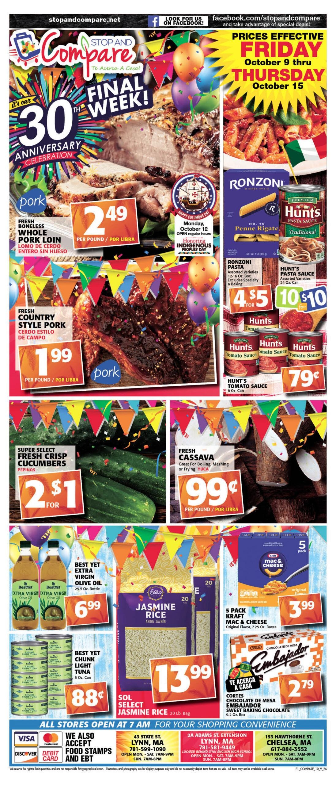 Stop and Compare Markets weekly ad page 1