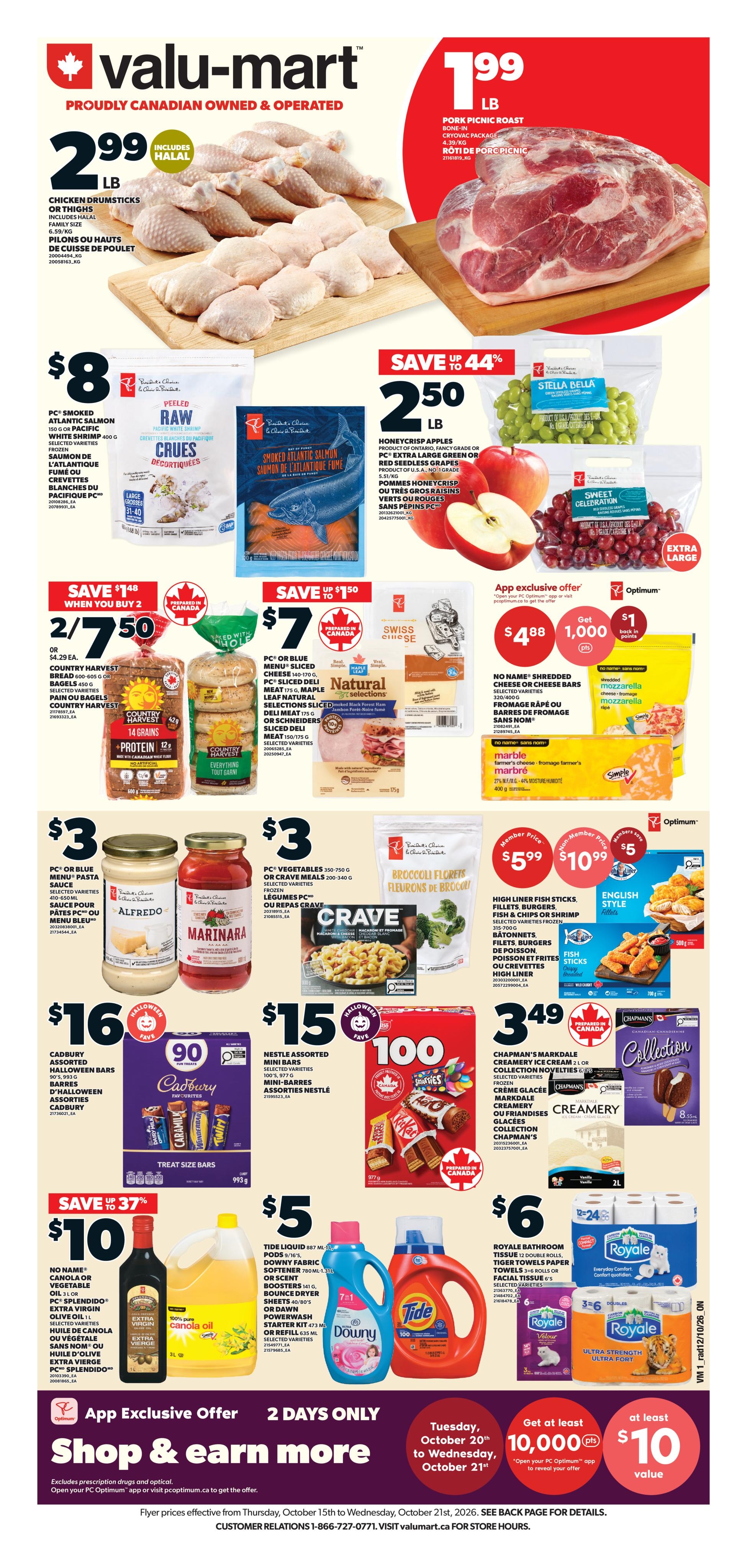 Valu-Mart flyer page 1