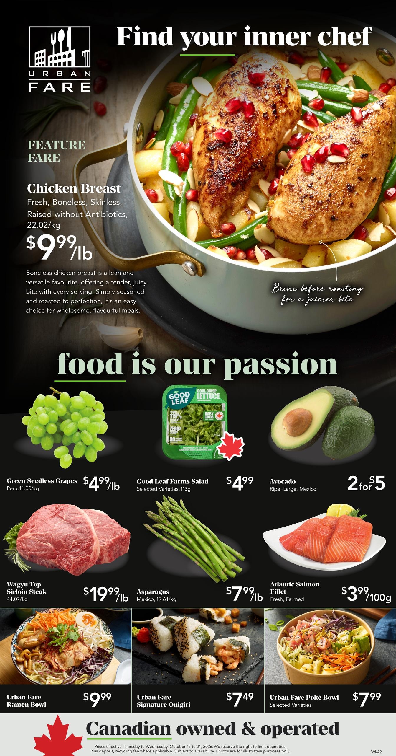 Urban Fare flyer page 1
