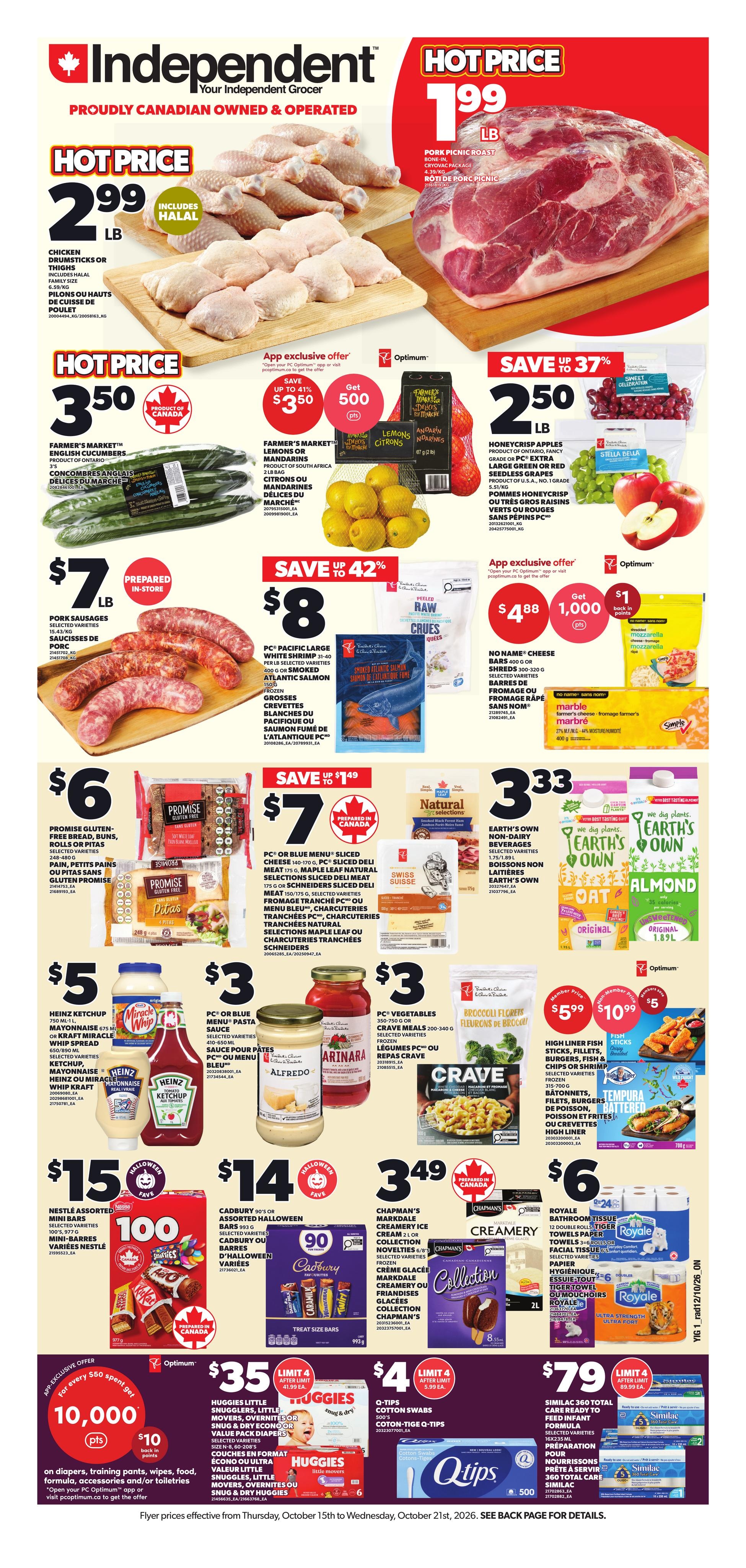 Your Independent Grocer flyer page 1