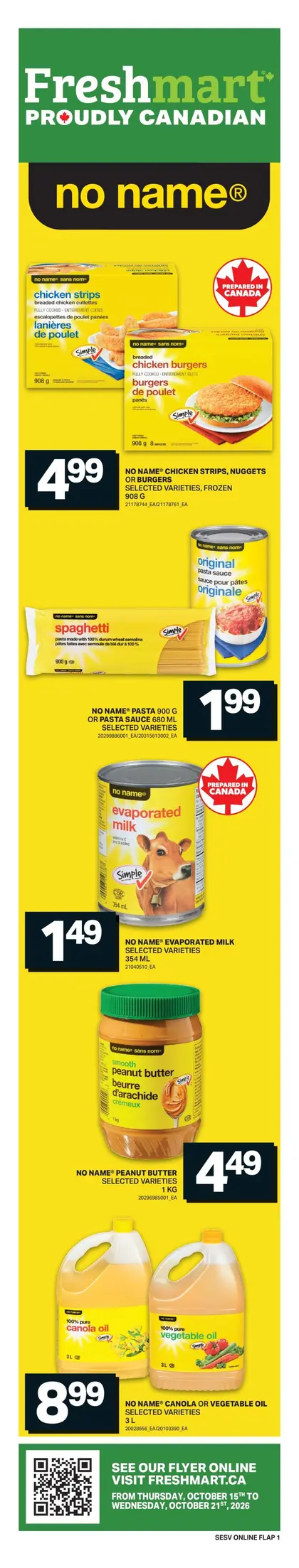 Freshmart Weekly Flyer - Valid Thursday, October 15 - Wednesday, October 21
