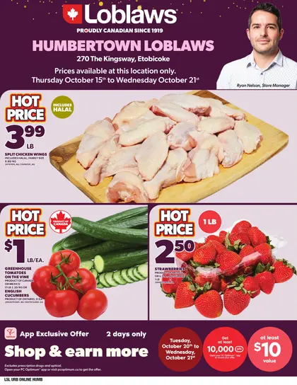Loblaws Weekly Flyer - Valid Thursday, October 15 - Wednesday, October 21
