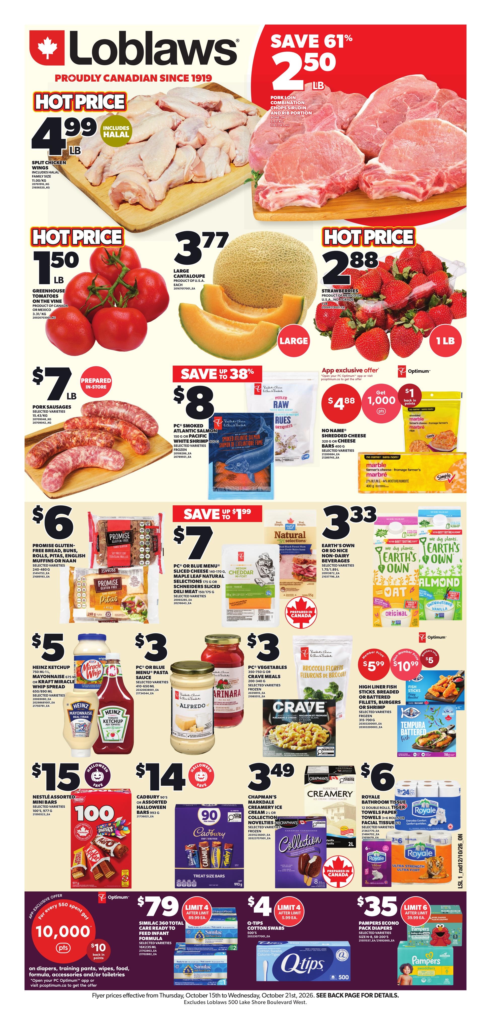 Loblaws flyer page 1