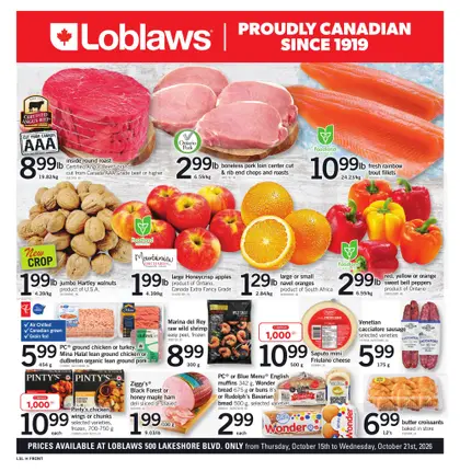 Loblaws Weekly Flyer - Valid Thursday, October 15 - Wednesday, October 21