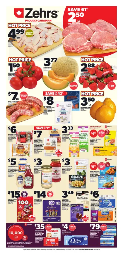 Zehrs Weekly Flyer - Valid Thursday, October 15 - Wednesday, October 21
