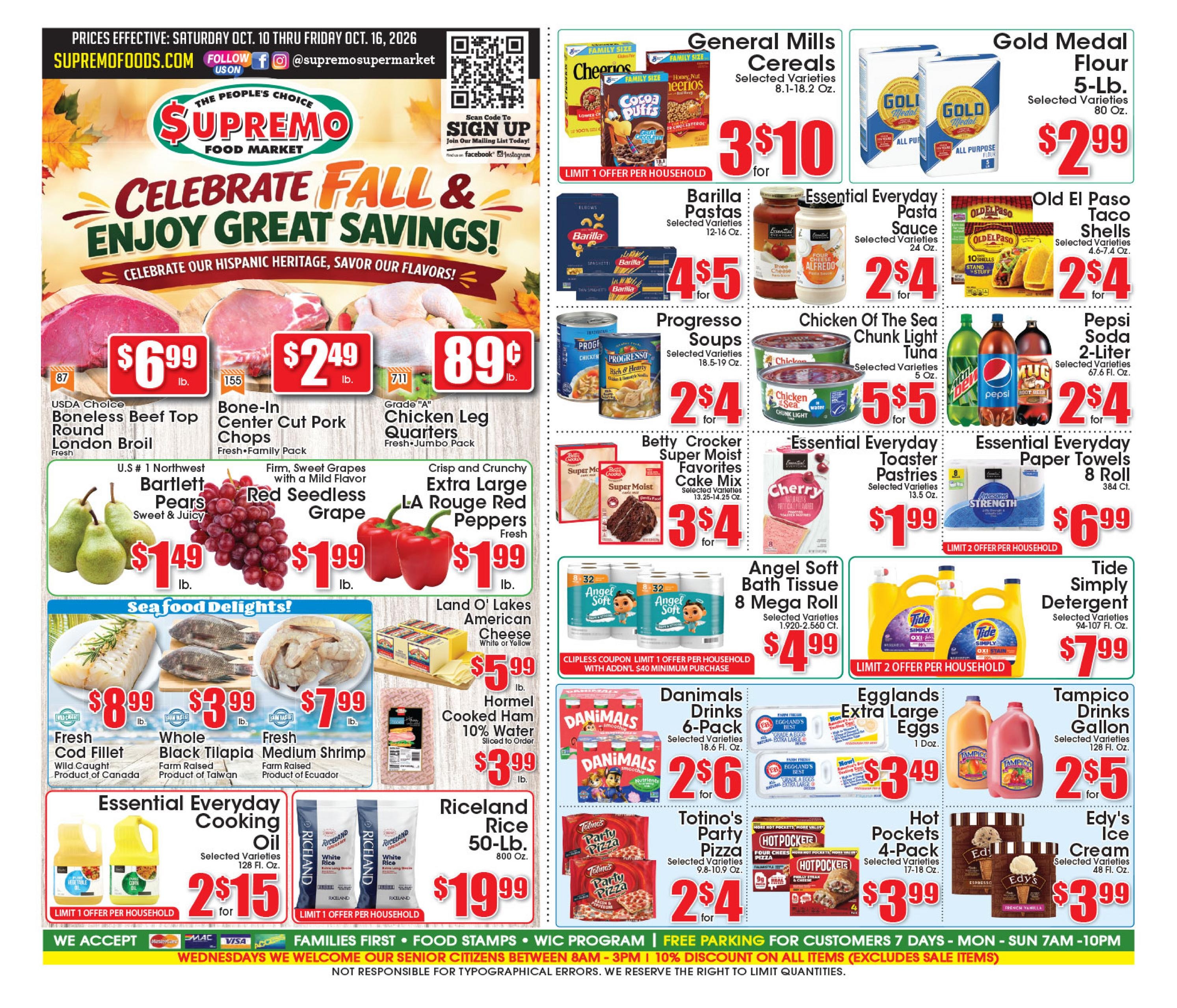 Supremo Foods Inc weekly ad page 1