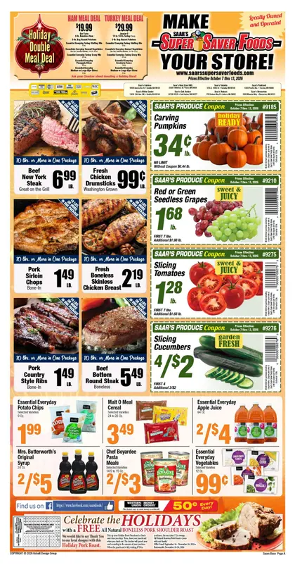 Super Saver Foods Indexed Weekly