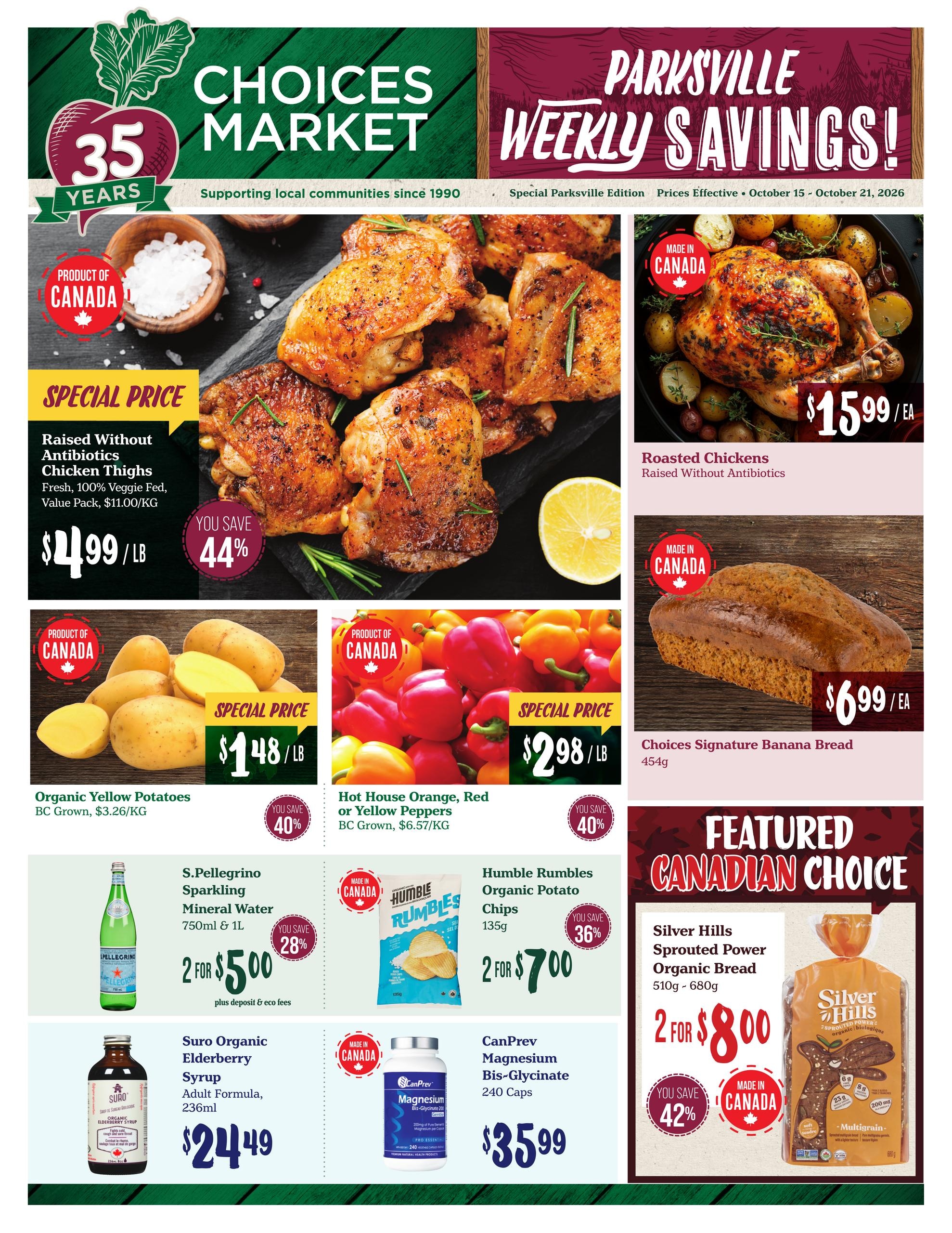 Choices Markets flyer page 1