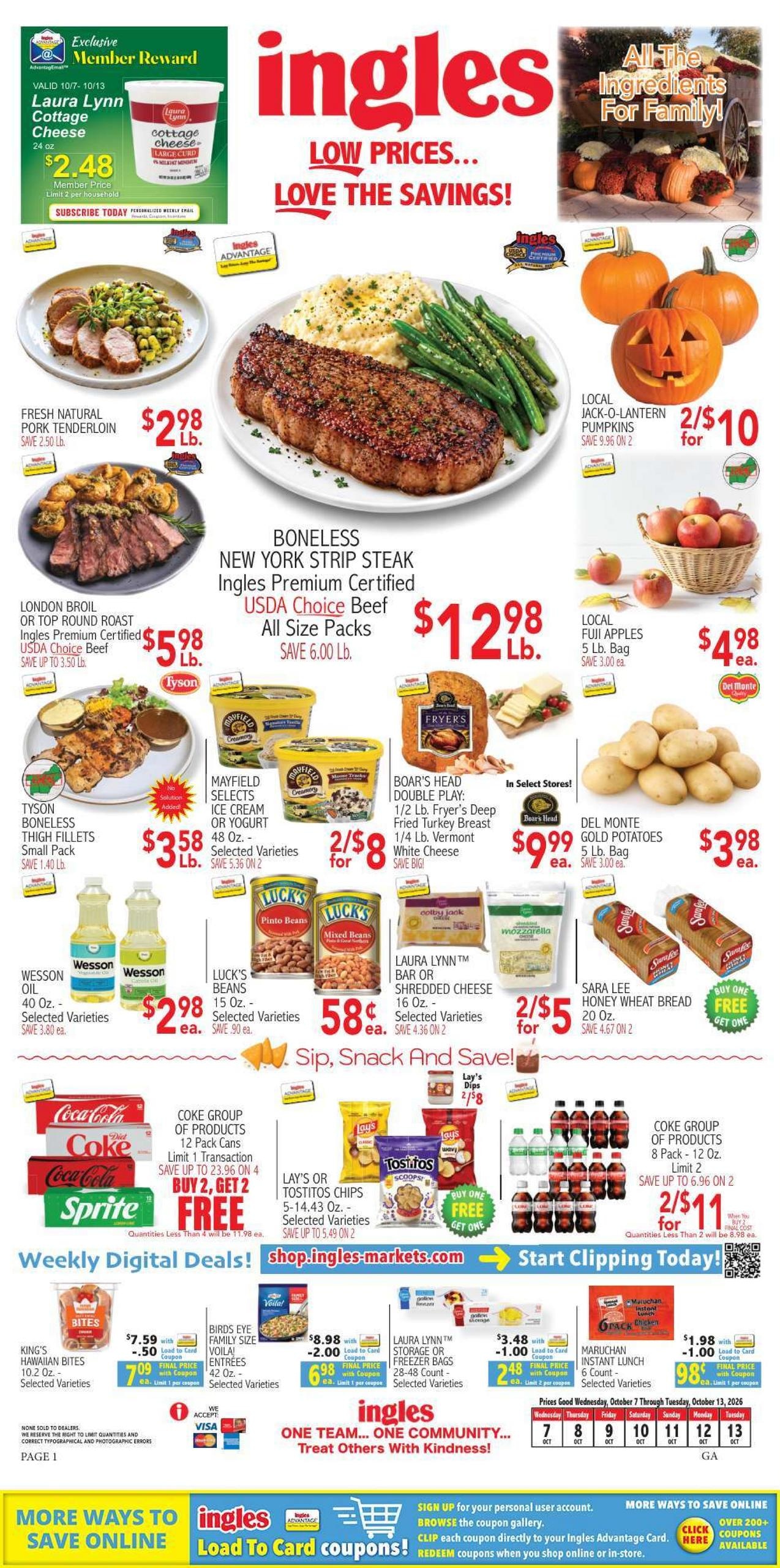 Ingles Markets weekly ad page 1