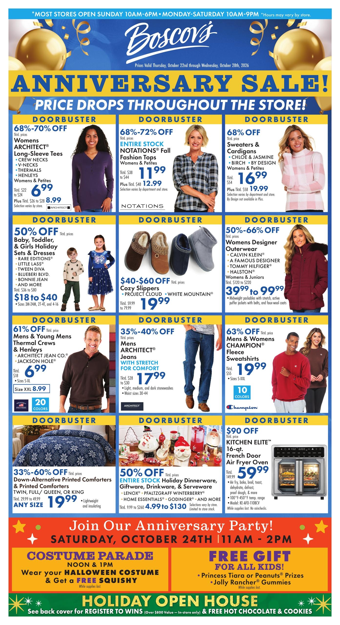 Boscov's weekly ad page 1