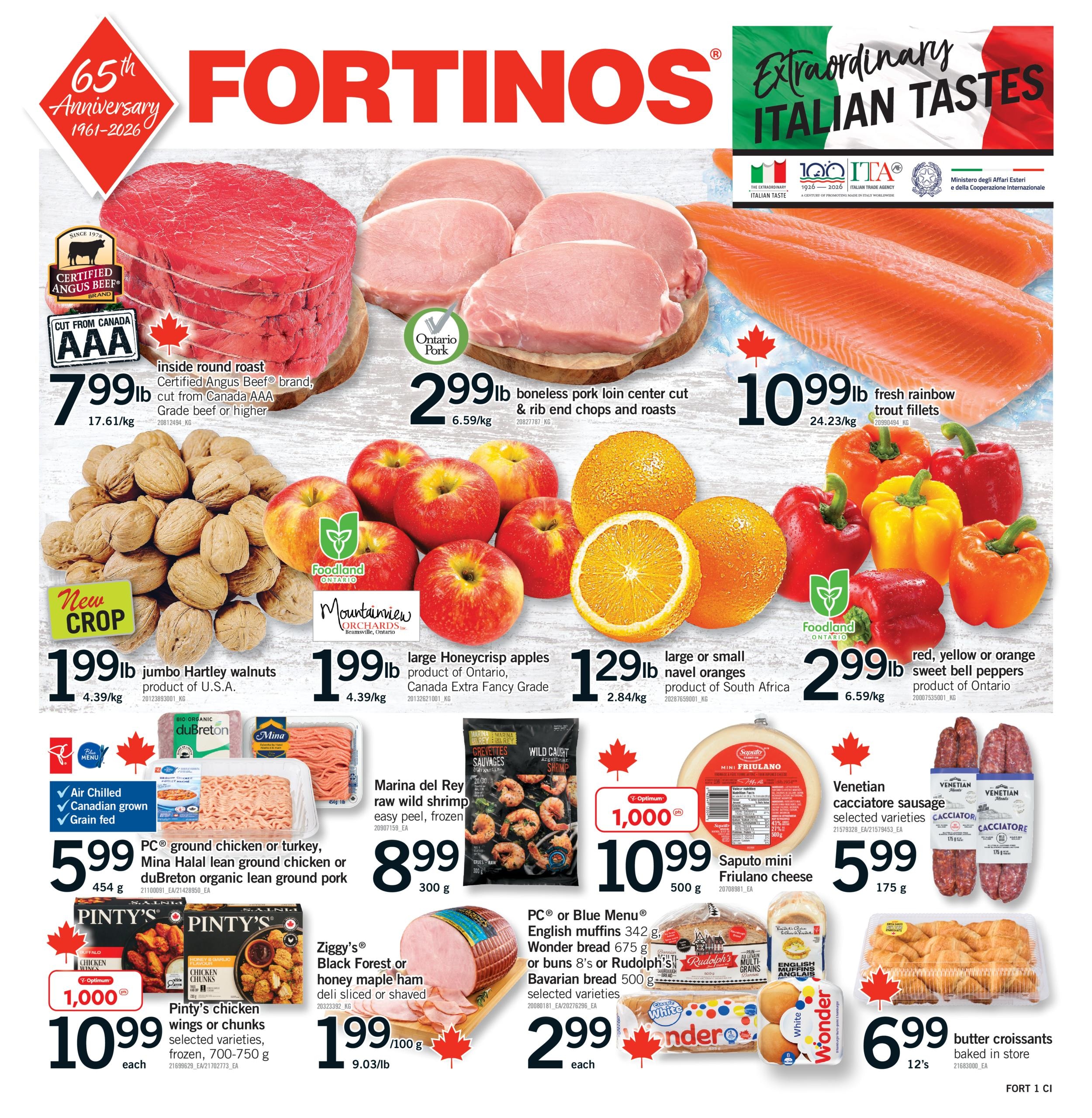 Fortinos flyer page 1
