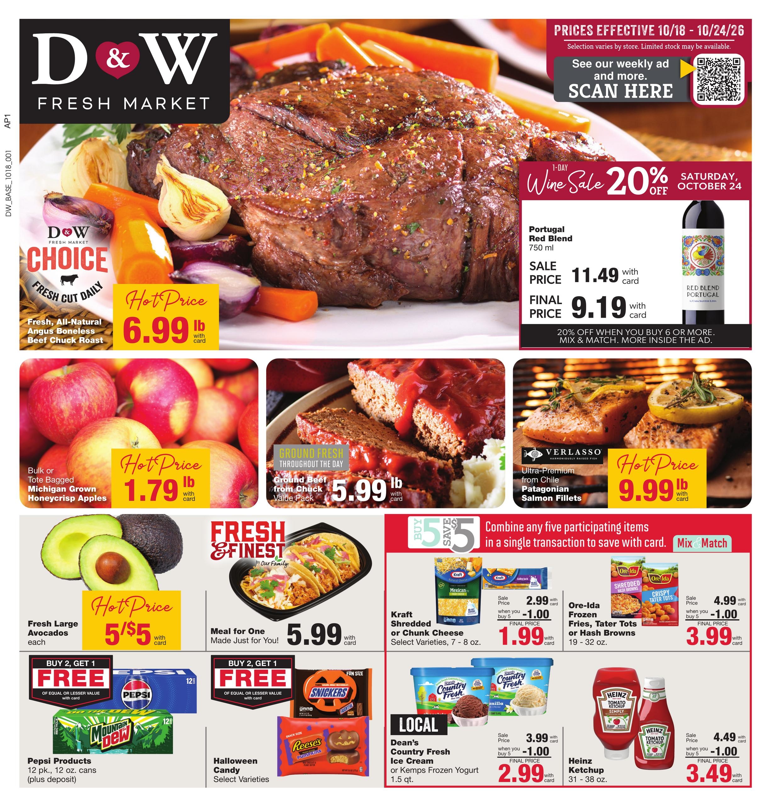 D&W Fresh Market weekly ad page 1