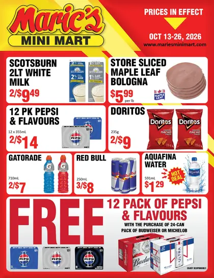 Marie's Mini Mart Indexed Biweekly