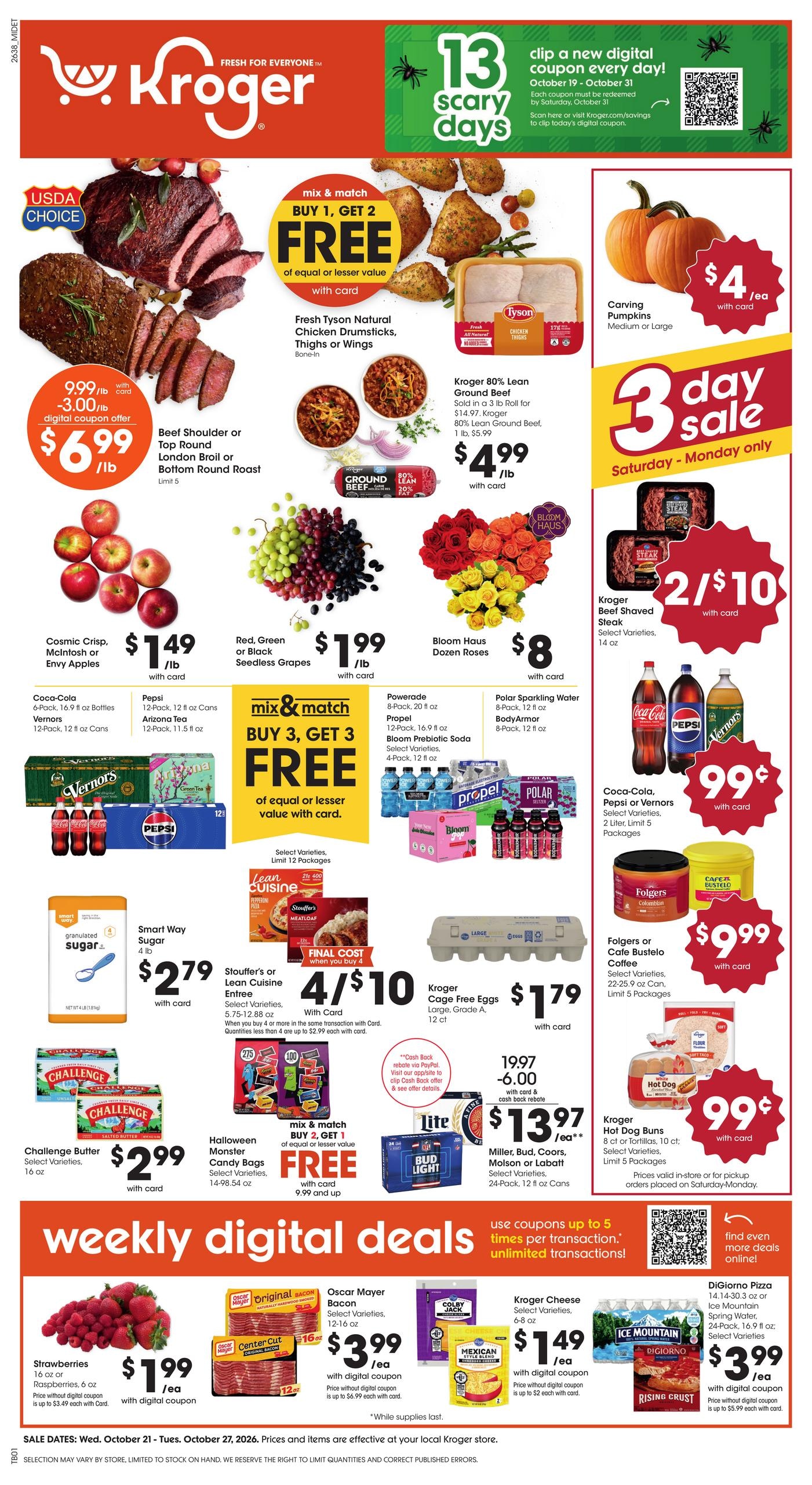 Kroger weekly ad page 1