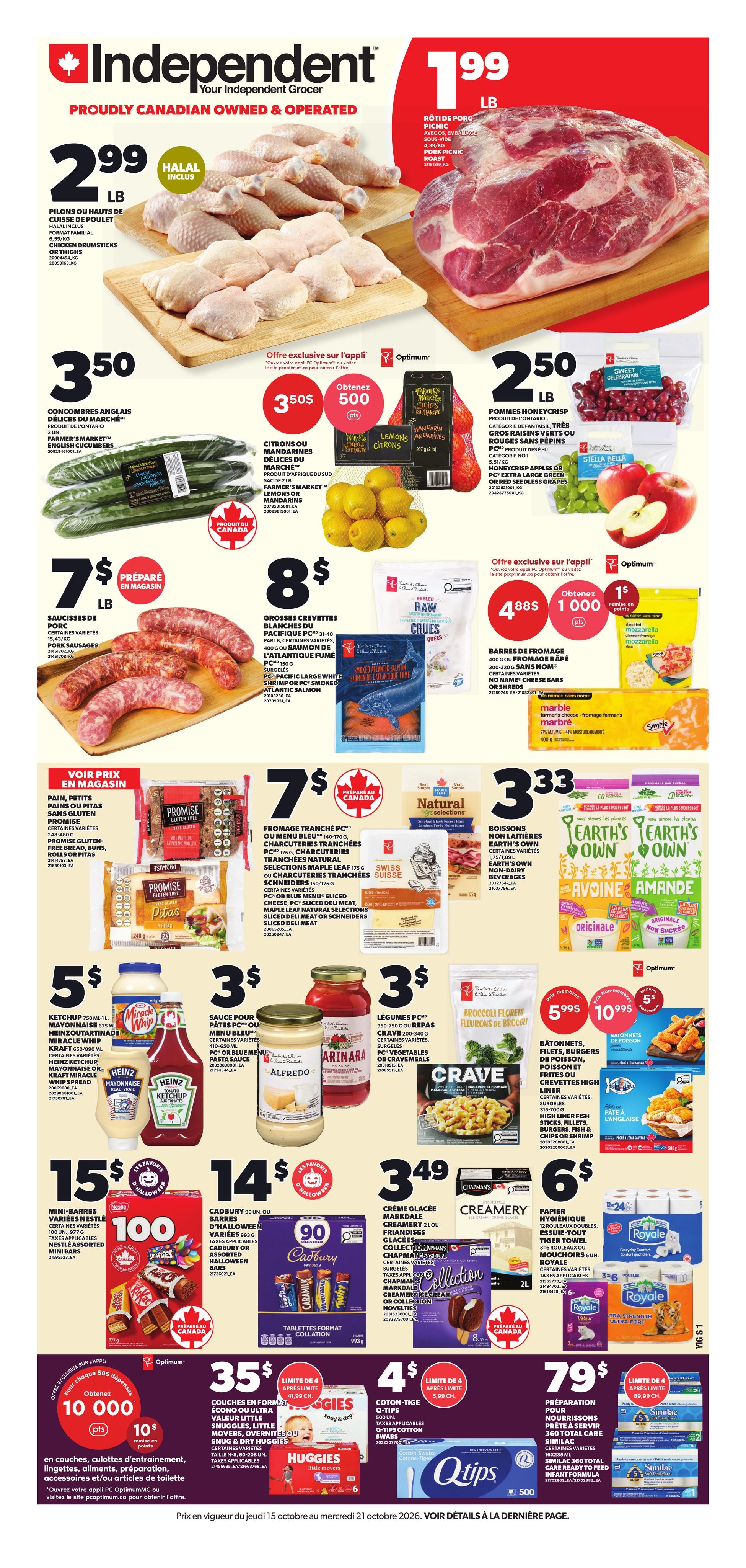 Your Independent Grocer flyer page 1