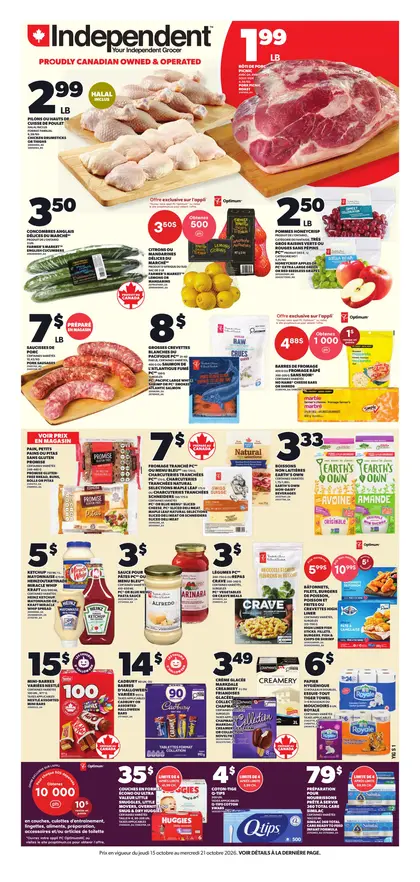 Your Independent Grocer Weekly Flyer - Valid Thursday, October 15 - Wednesday, October 21