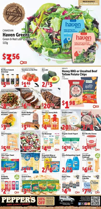 Pepper's Foods Indexed Weekly