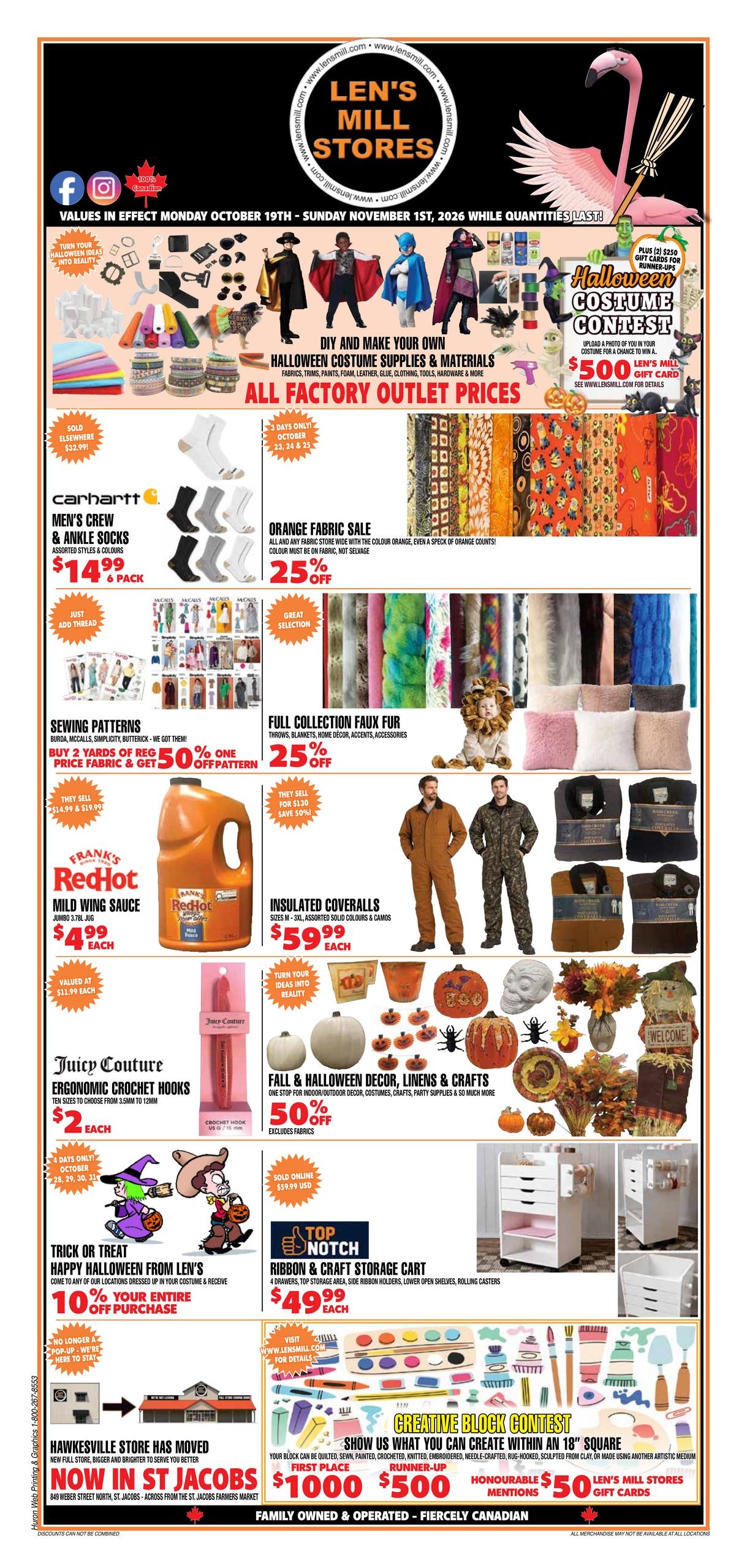 Len's Mill Store flyer page 1