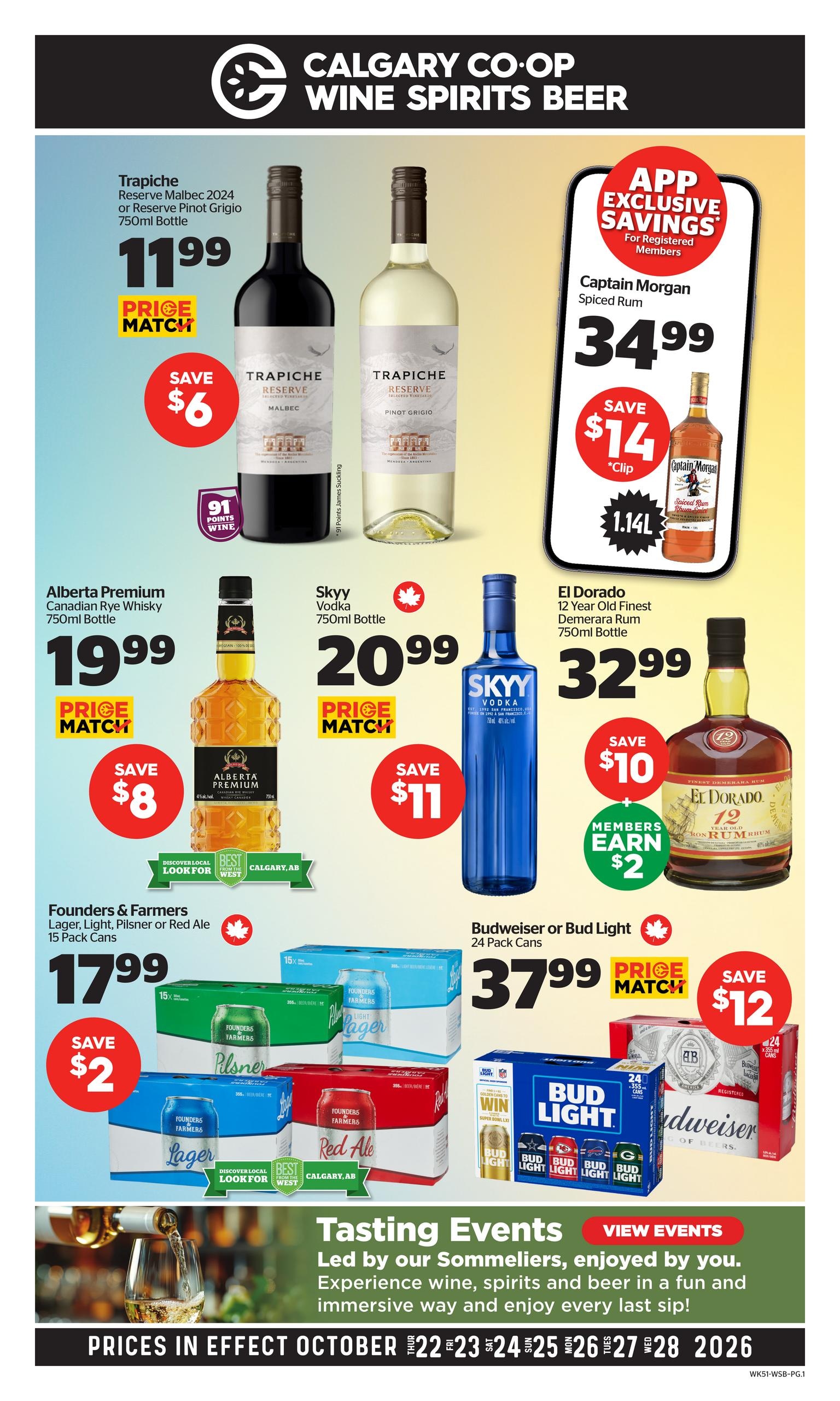 Co-op Wine Spirits Beer Liquor flyer page 1