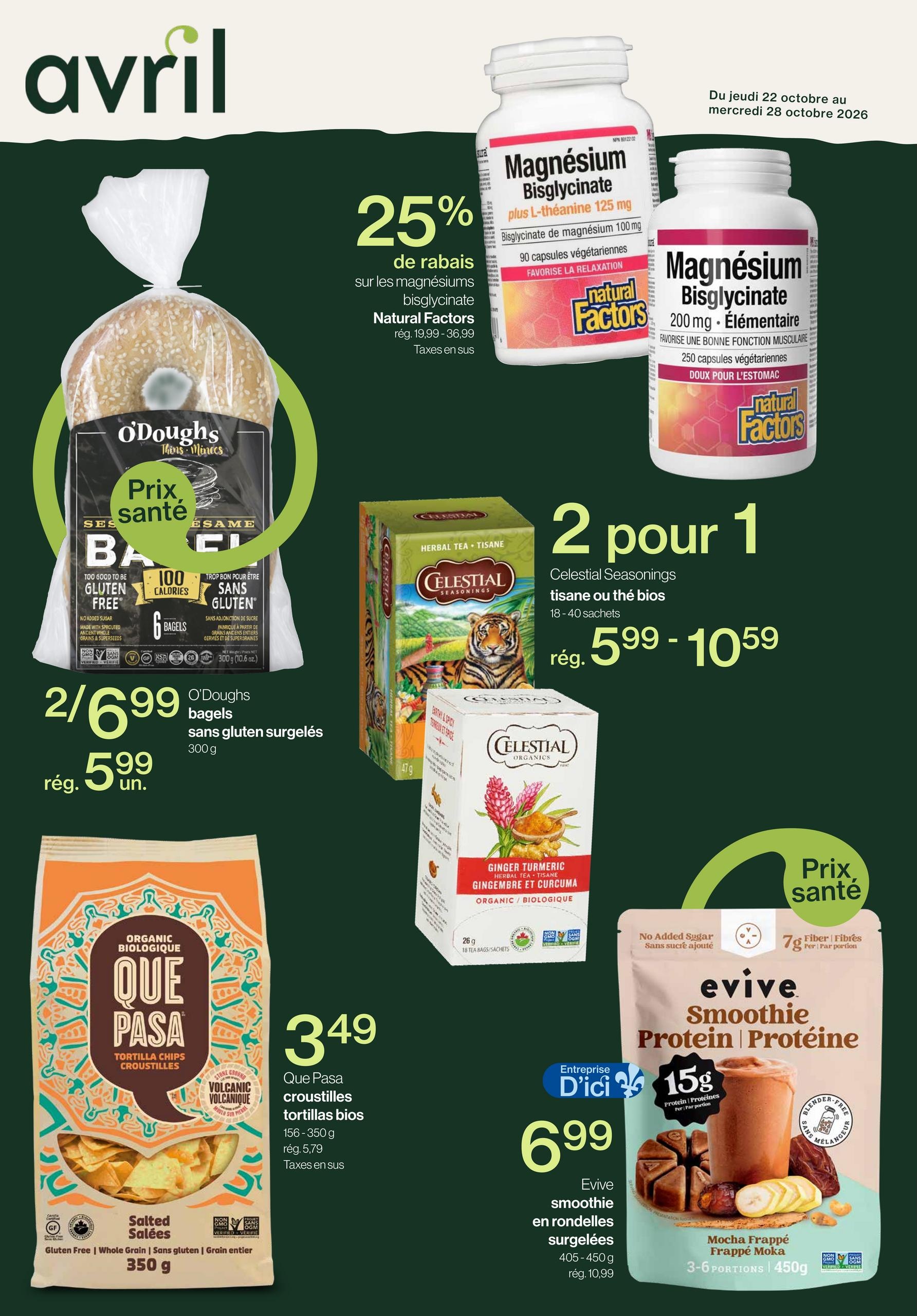 Avril Supermarché Santé flyer page 1