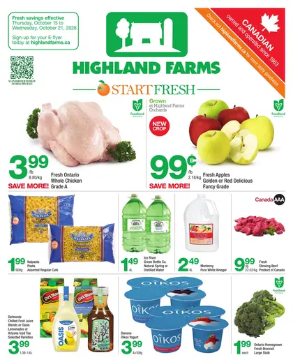 Highland Farms Indexed Weekly