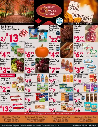 Tru Value Foods Indexed Weekly