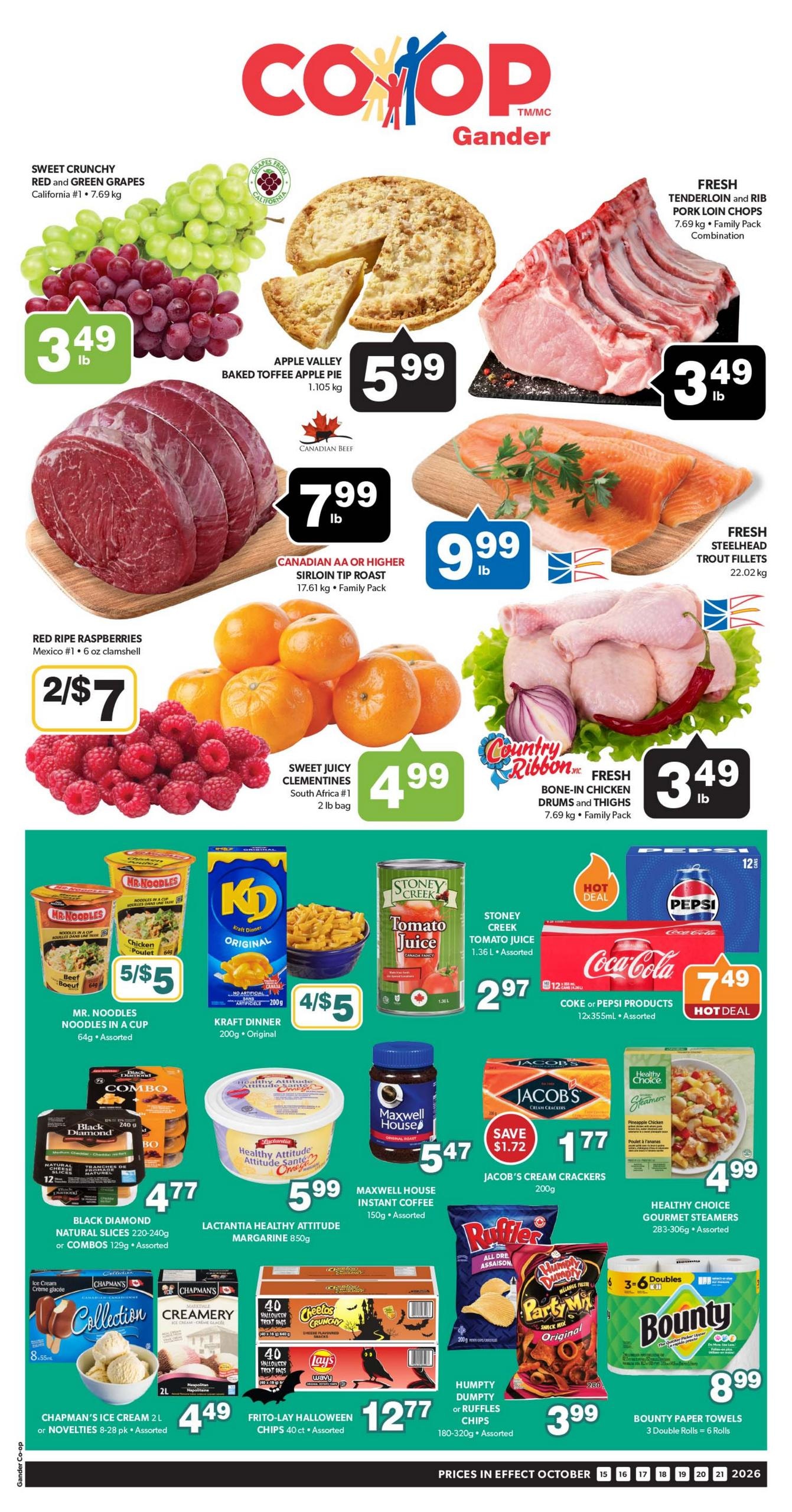 Gander Co-op flyer page 1