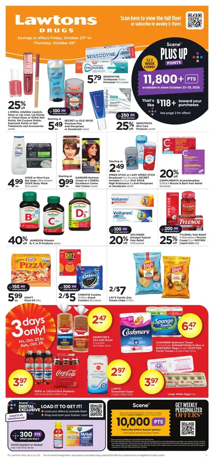 Lawtons Drugs Weekly eFlyer 10/23 - 10/29