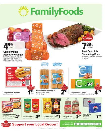 Family Foods Weekly eFlyer 10/22 - 10/28