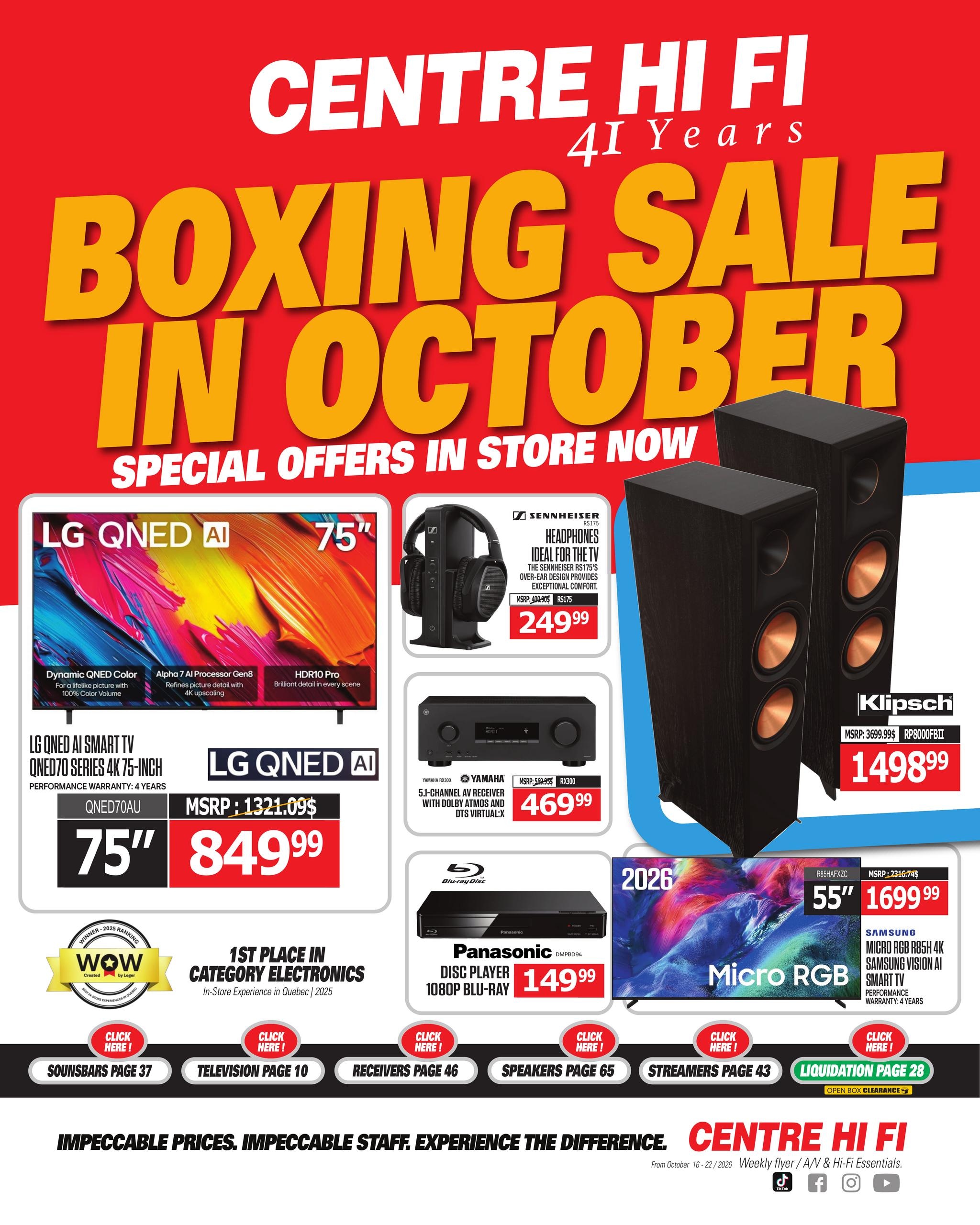 Centre Hi-Fi flyer page 1