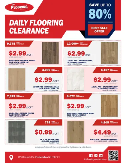 The Flooring Warehouse Flyer