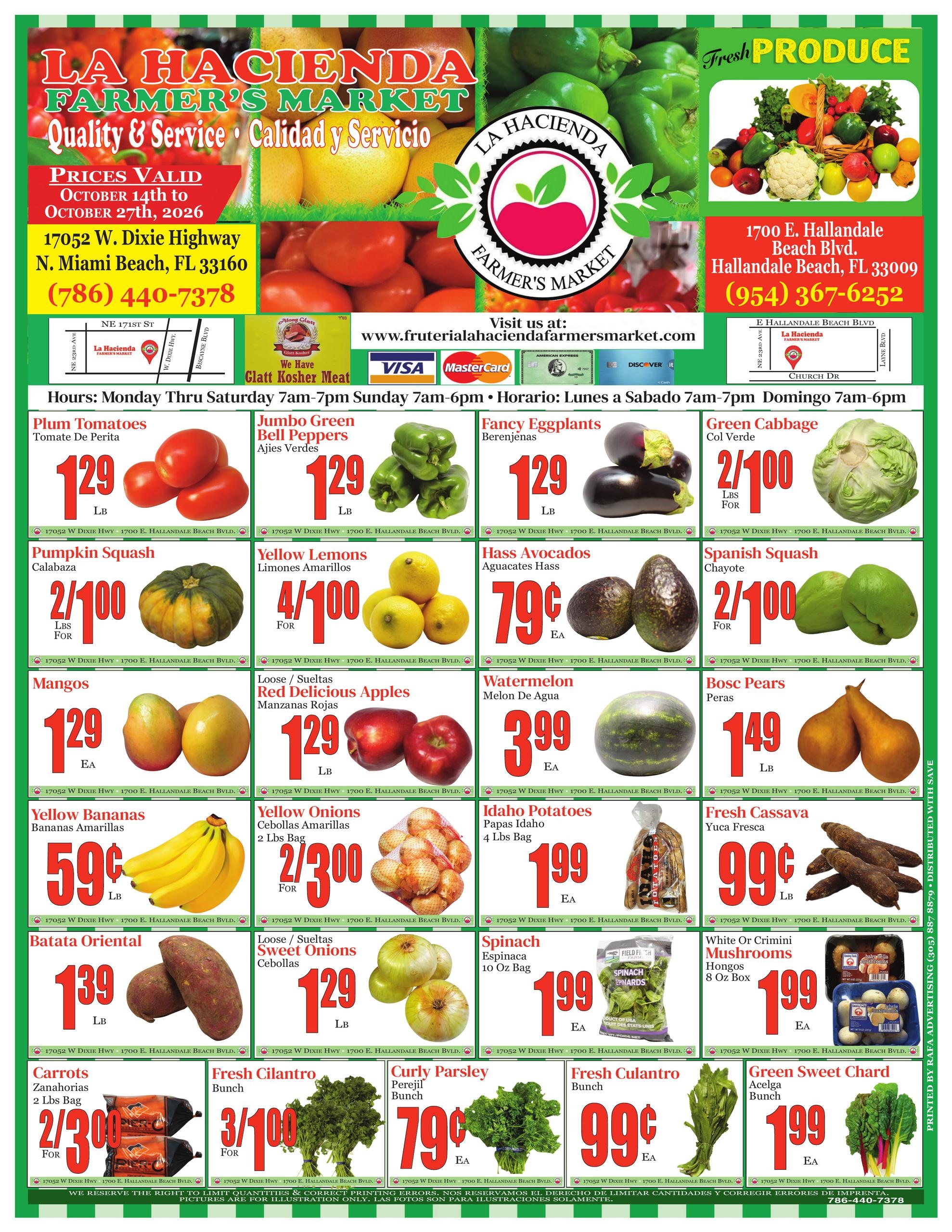 Fruteria La Hacienda Market weekly ad page 1