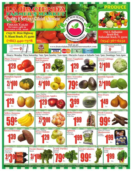 Fruteria La Hacienda Market Indexed Bi-Weekly