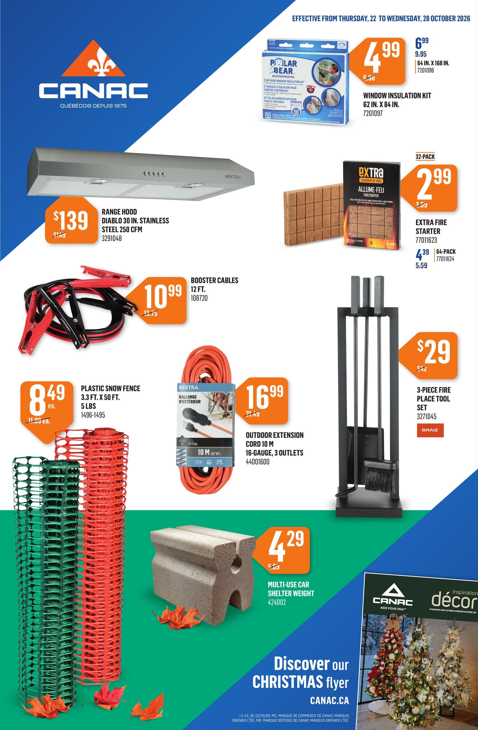 Canac flyer page 1