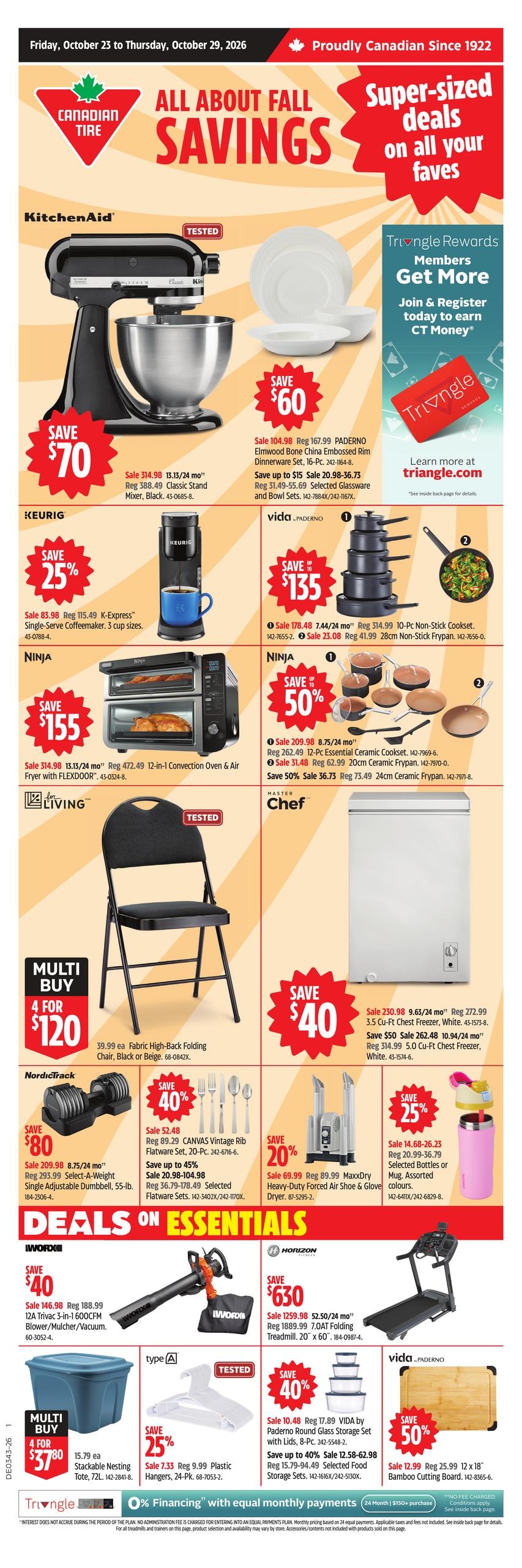 Canadian Tire flyer page 1