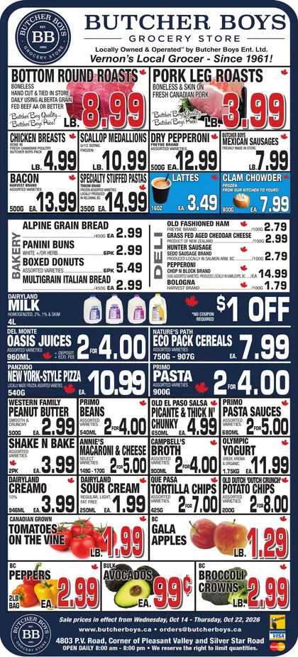 Butcher Boys Food Store Indexed Weekly