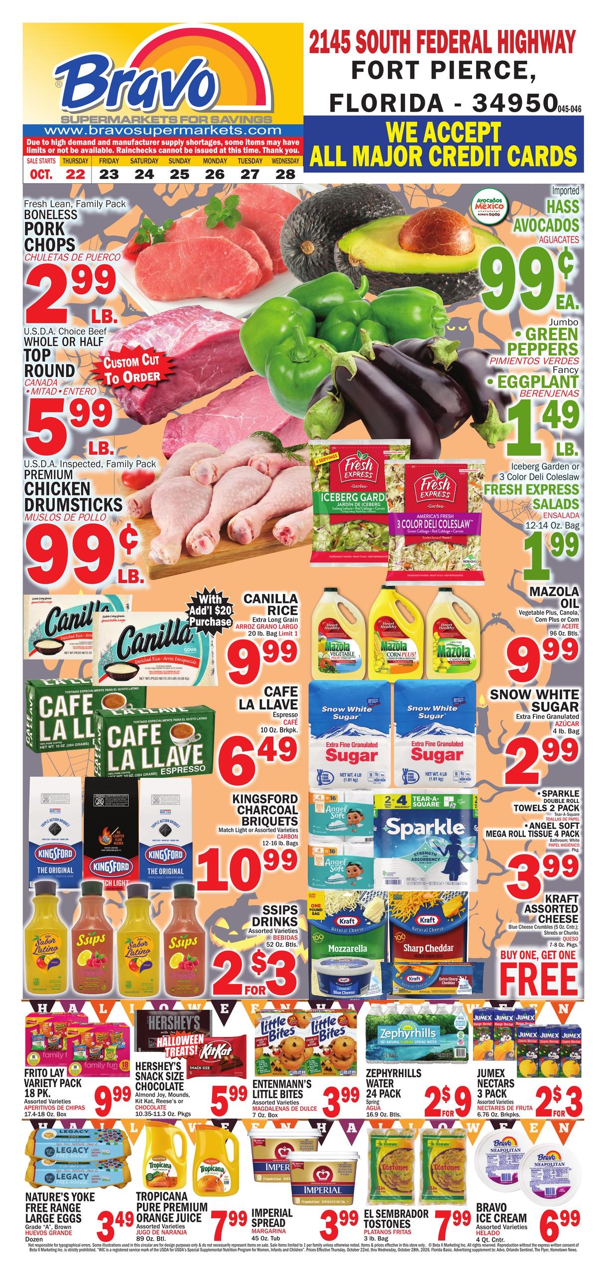 Bravo Supermarket weekly ad page 1