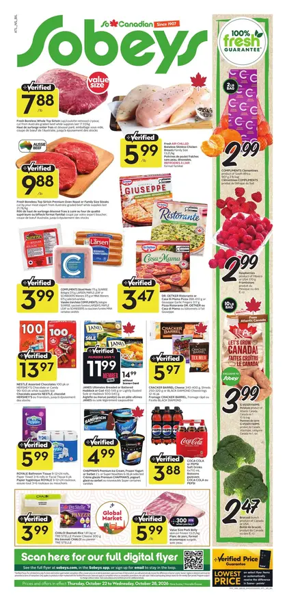 Sobeys Weekly eFlyer 10/22 -10/28