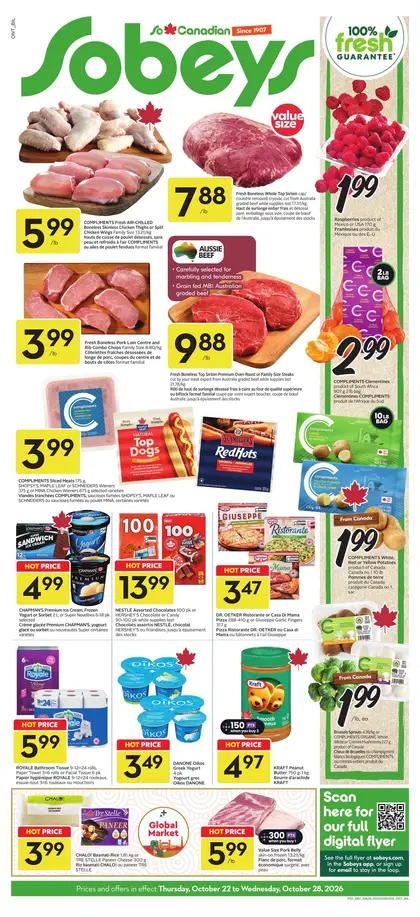 Sobeys Weekly eFlyer 10/22 -10/28