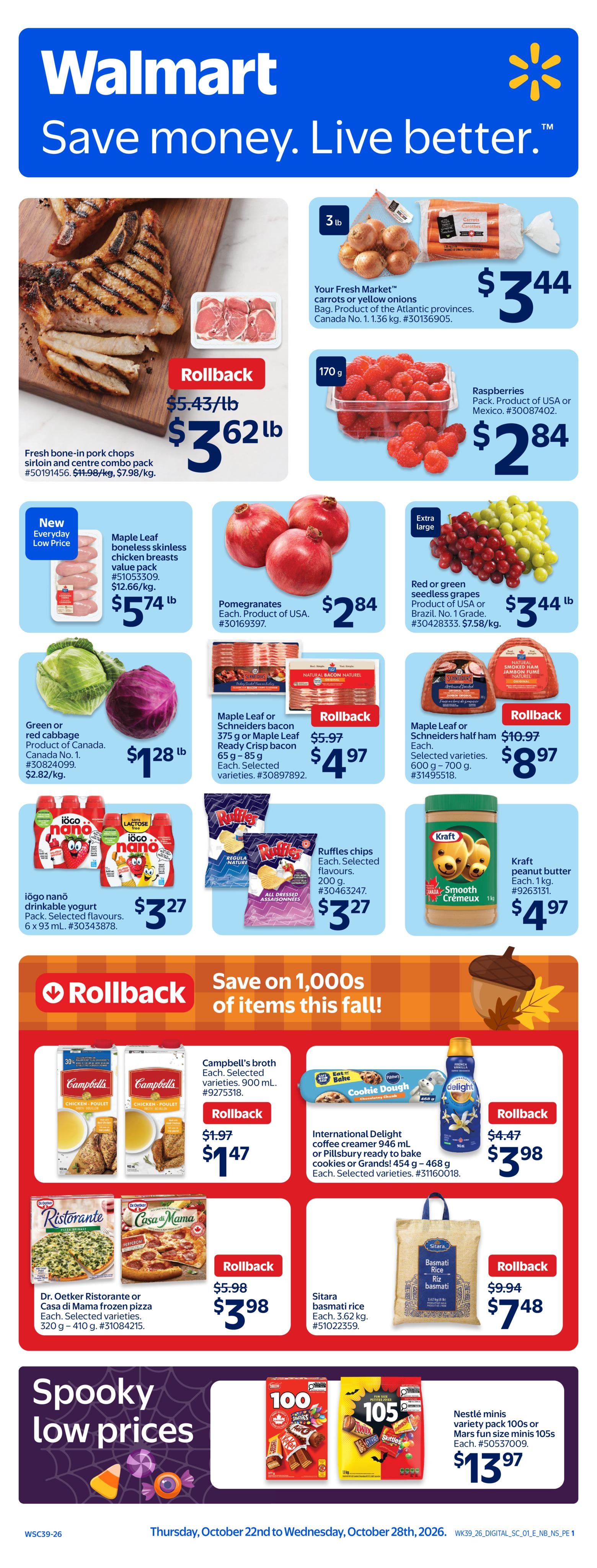 Walmart flyer page 1