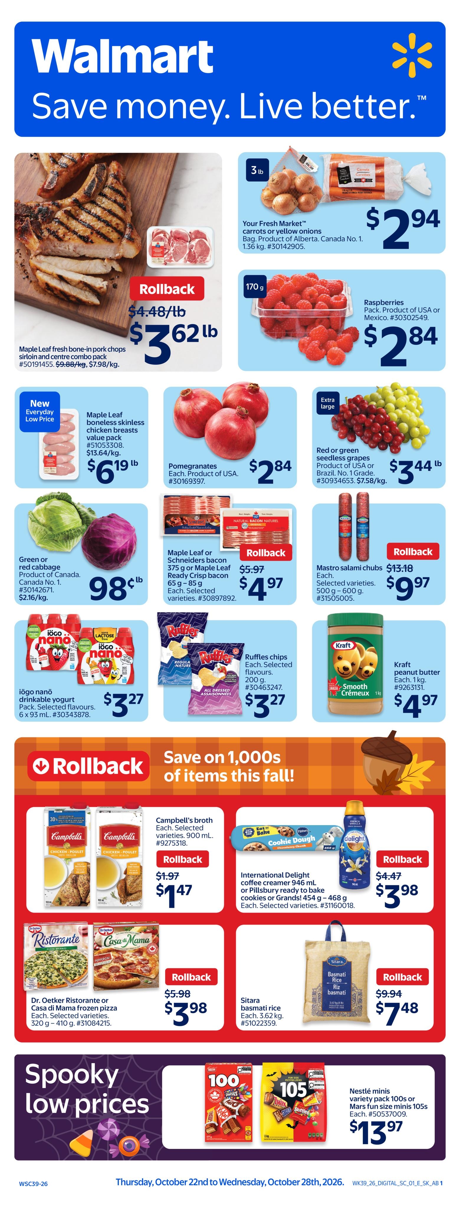 Walmart flyer page 1