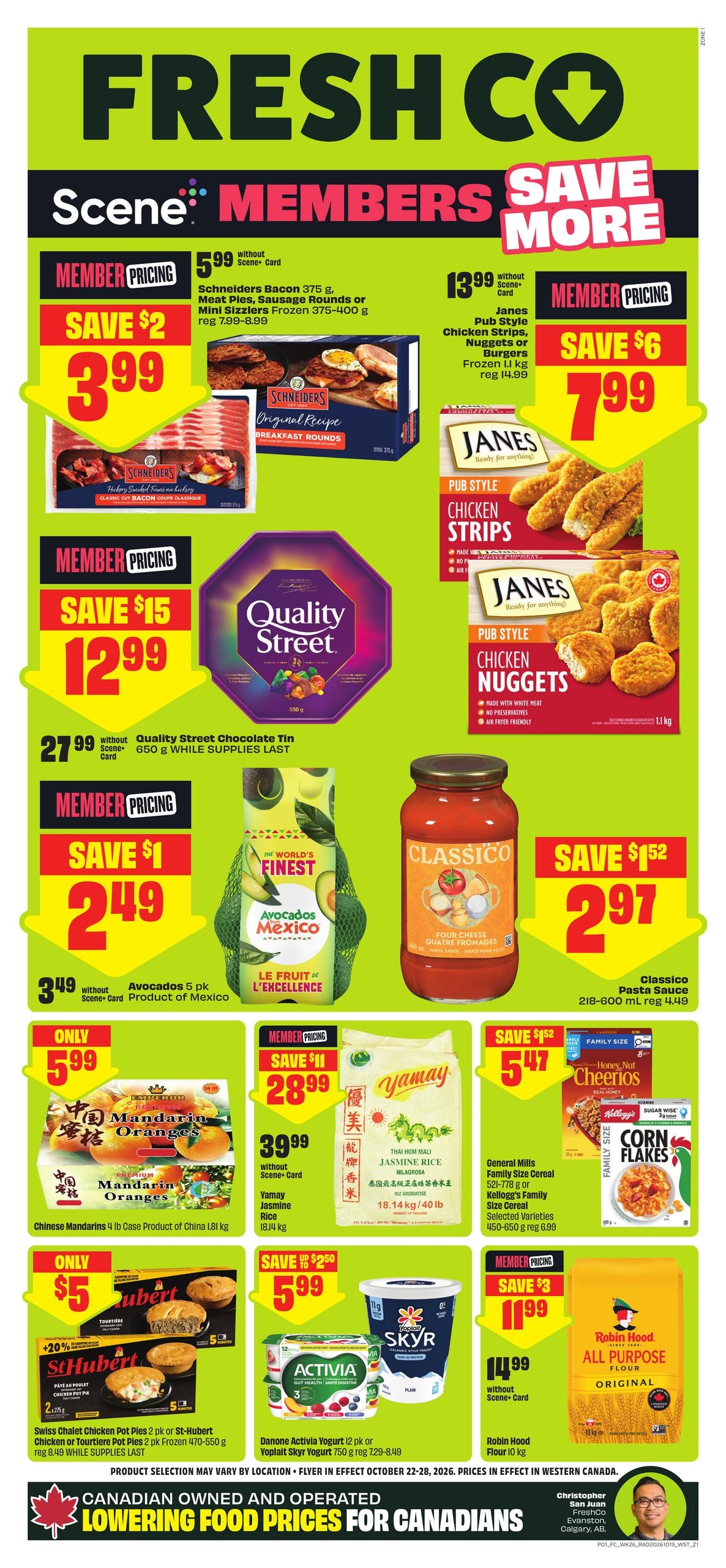 FreshCo flyer page 1