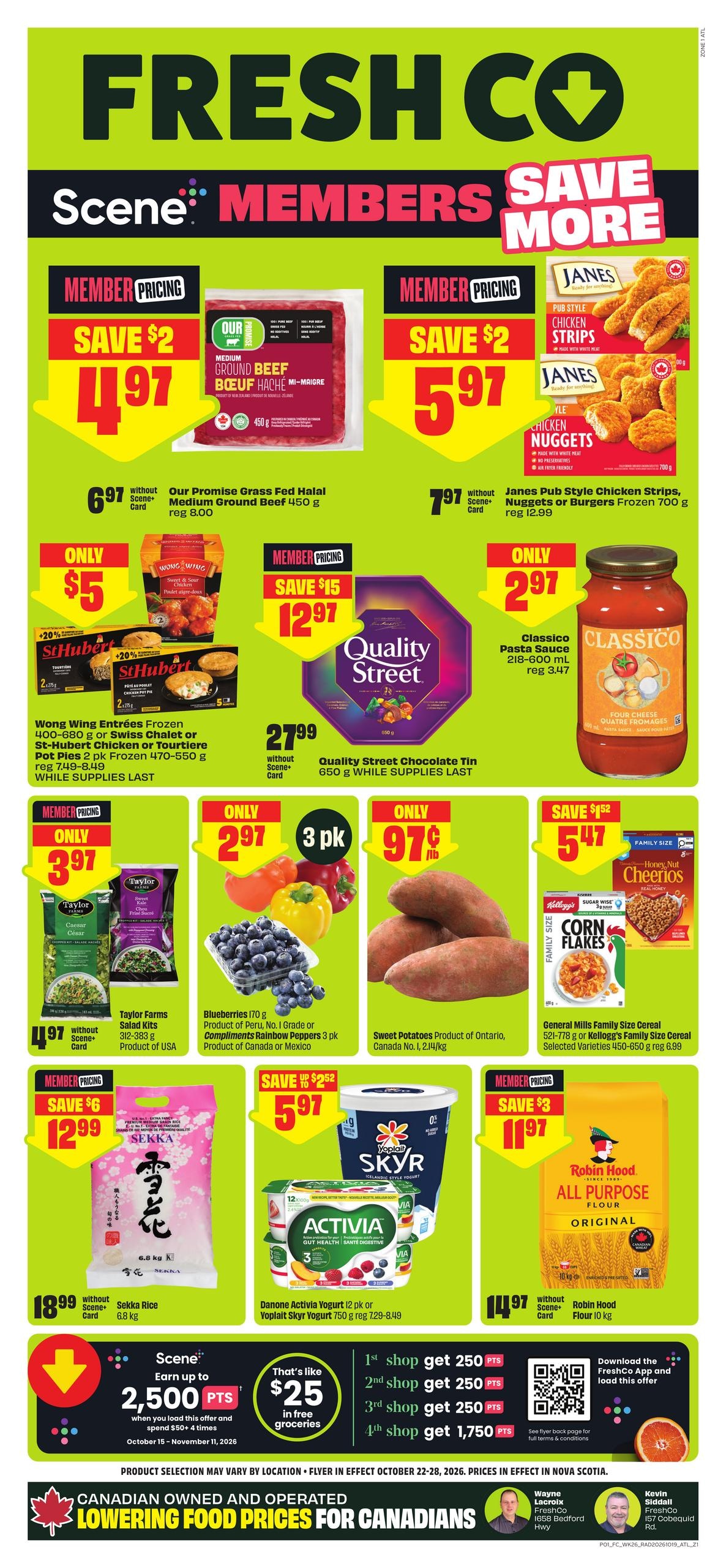 FreshCo flyer page 1