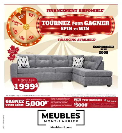 Les Meubles de Mont-Laurier Indexed Monthly