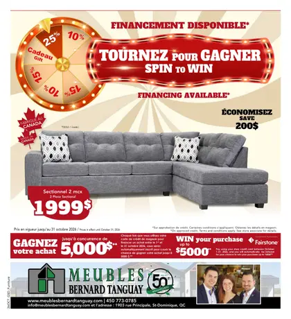 Meubles Bernard Tanguay Monthly