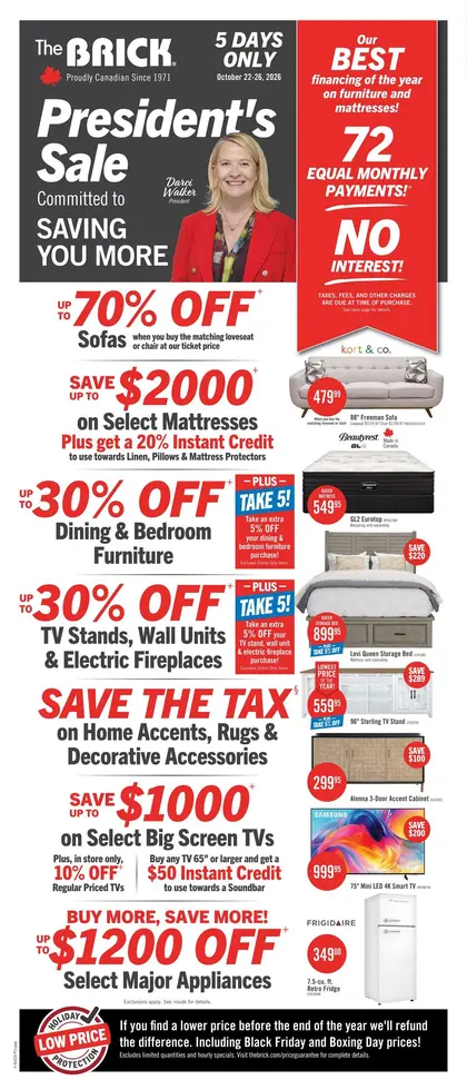 The Brick President's Sale